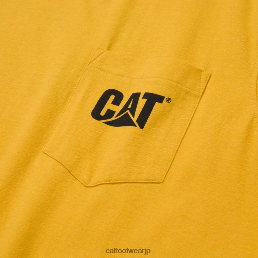 トレードマークのノースリーブポケットTシャツ 黄色 男性 N2JB0V232 Caterpillar |トップス＆アウター